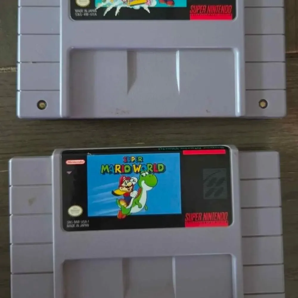SNES Super Mario All-Stars & Super Mario World Games